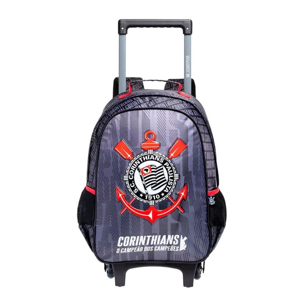Mochila de Rodinhas Corinthians Paulista Escolar Esportiva