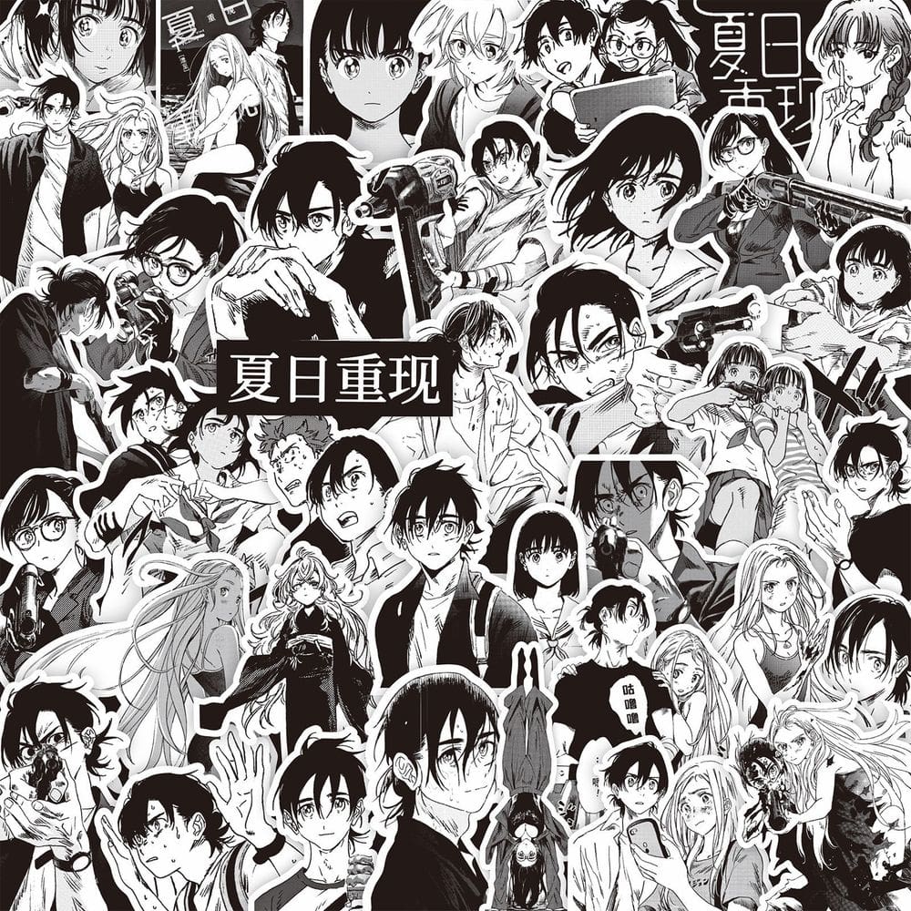 Adesivos Summers Times Renderings, vinil impermeável, 70 unidades