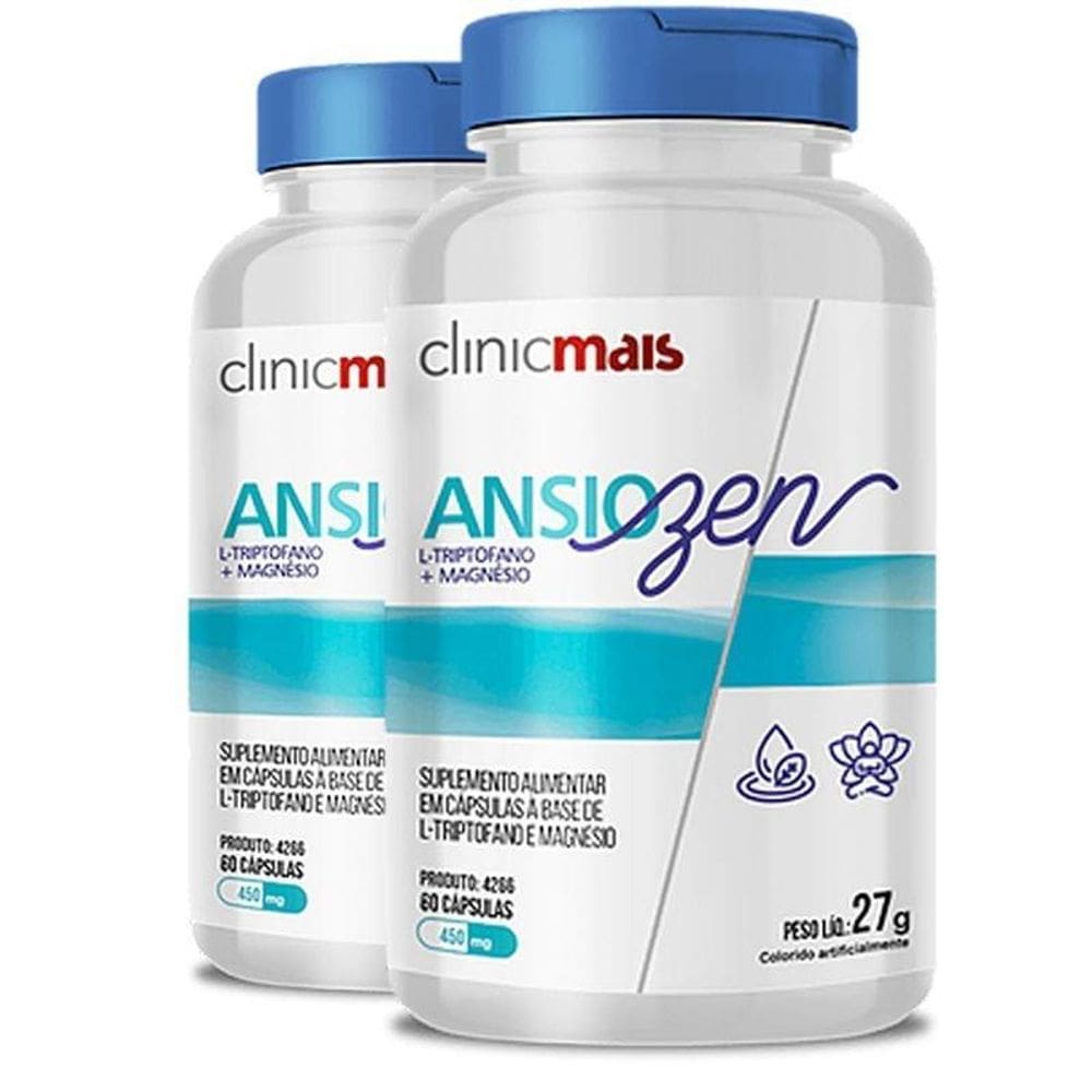 Kit 2 Ansiozen Clinicmais 60 Cápsulas