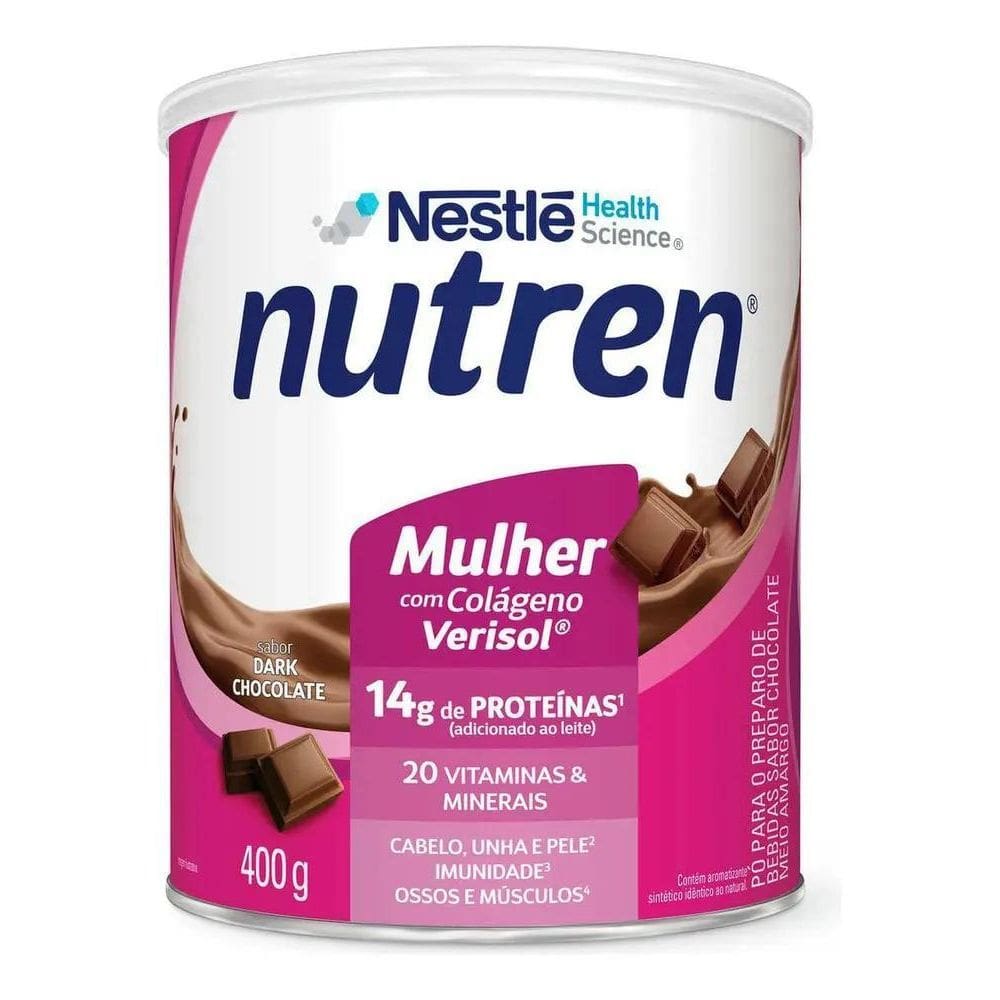 2X Suplemento Alimentar Nutren Beauty Dark Mulher Chocolate