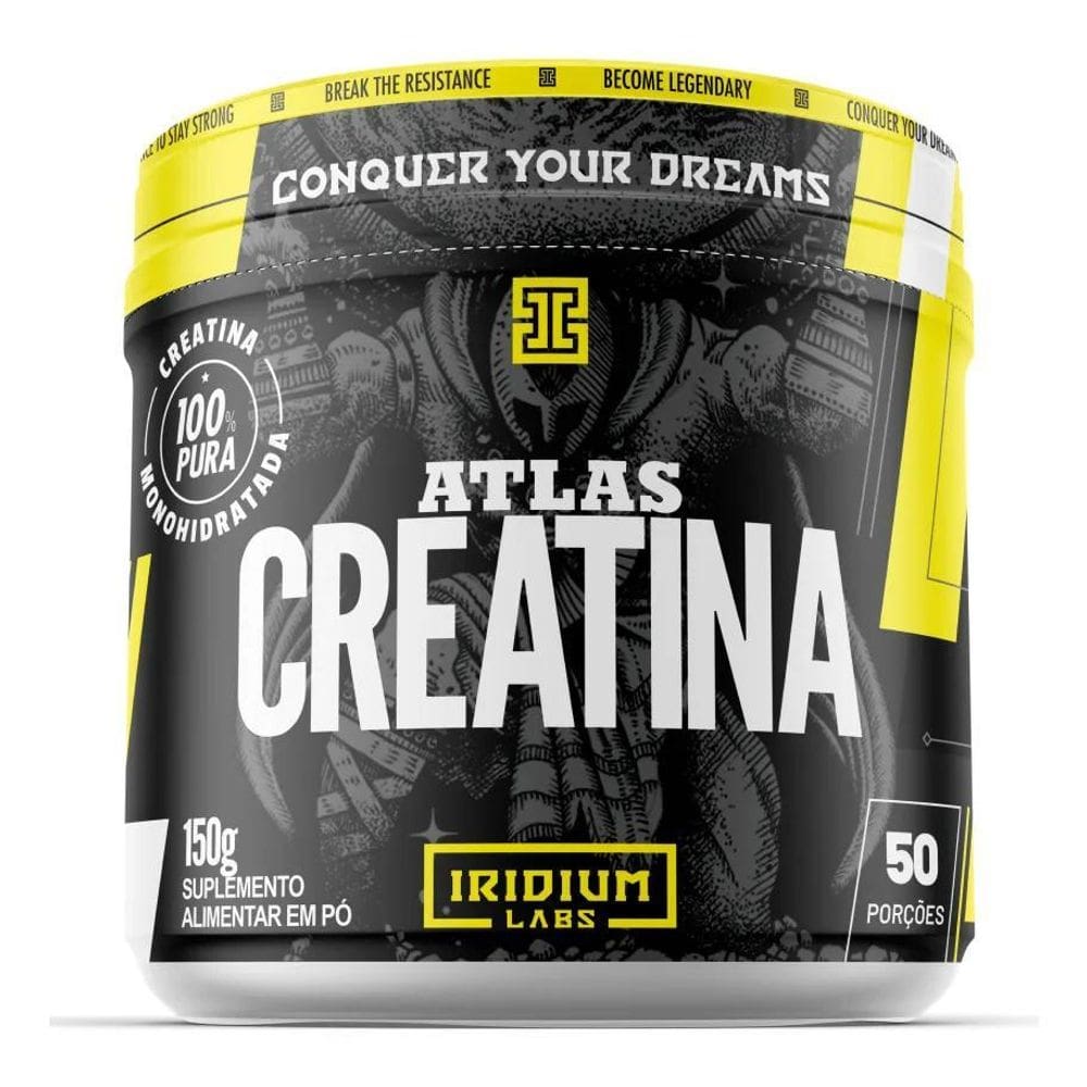 2X Atlas Creatina - 150G Sabor Sem Sabor