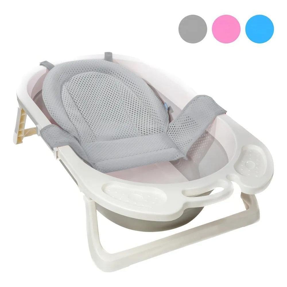 Rede De Proteção Cinza De Banho Para Banheira Do Bebê Buba