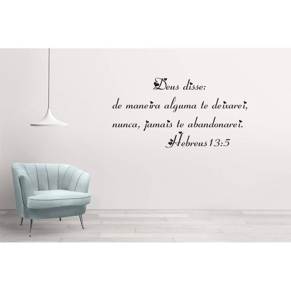 Adesivo De Parede Hebreus 13:5