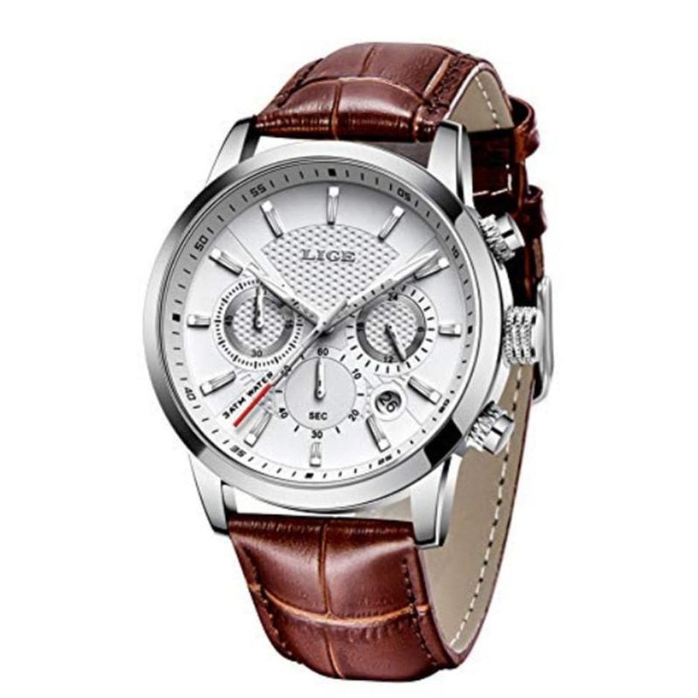 Relógio Masculino Lige Quartz Luxo Esportivo Confortável