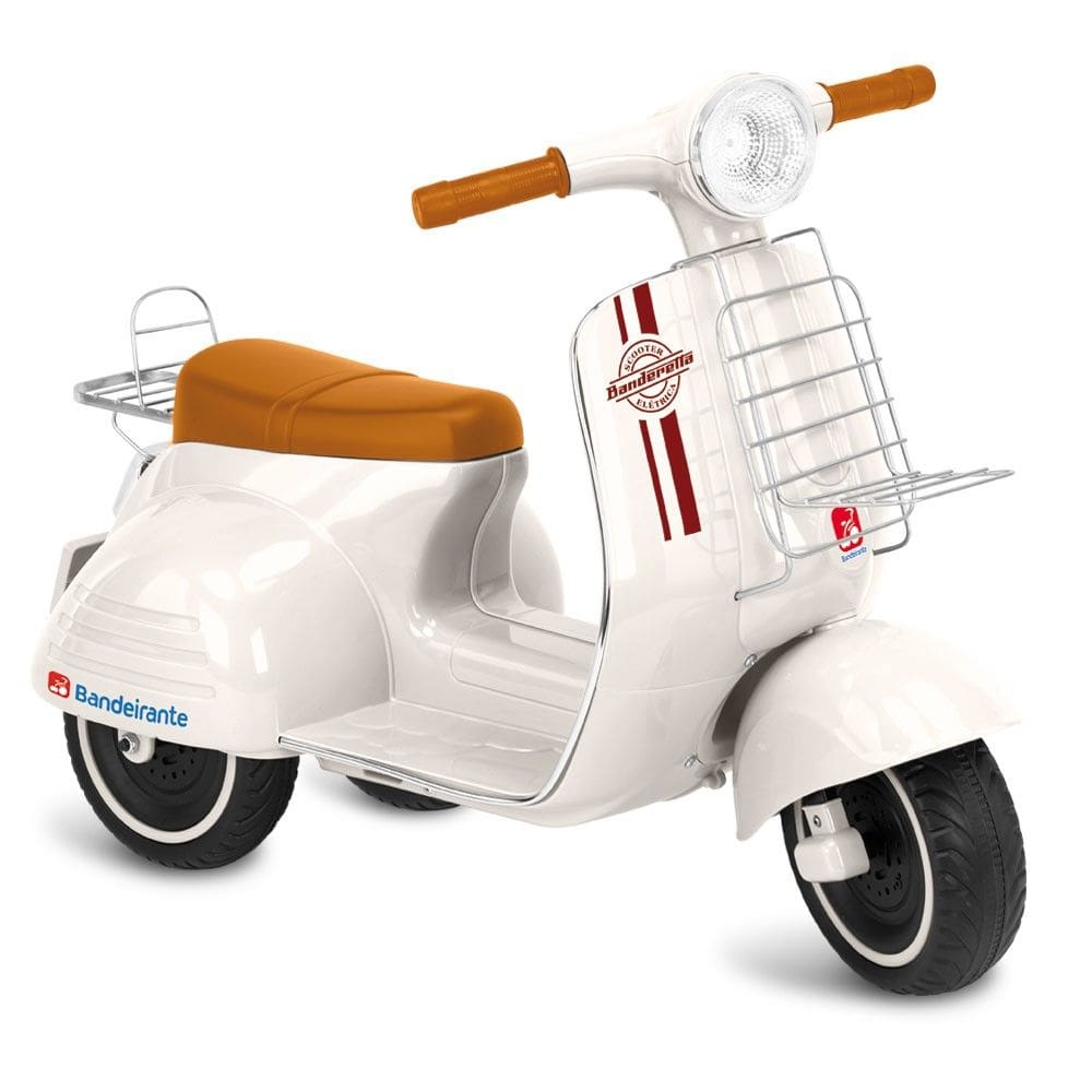 Scooter Elétrica Infantil Banderetta 6V Off White Bandeirante