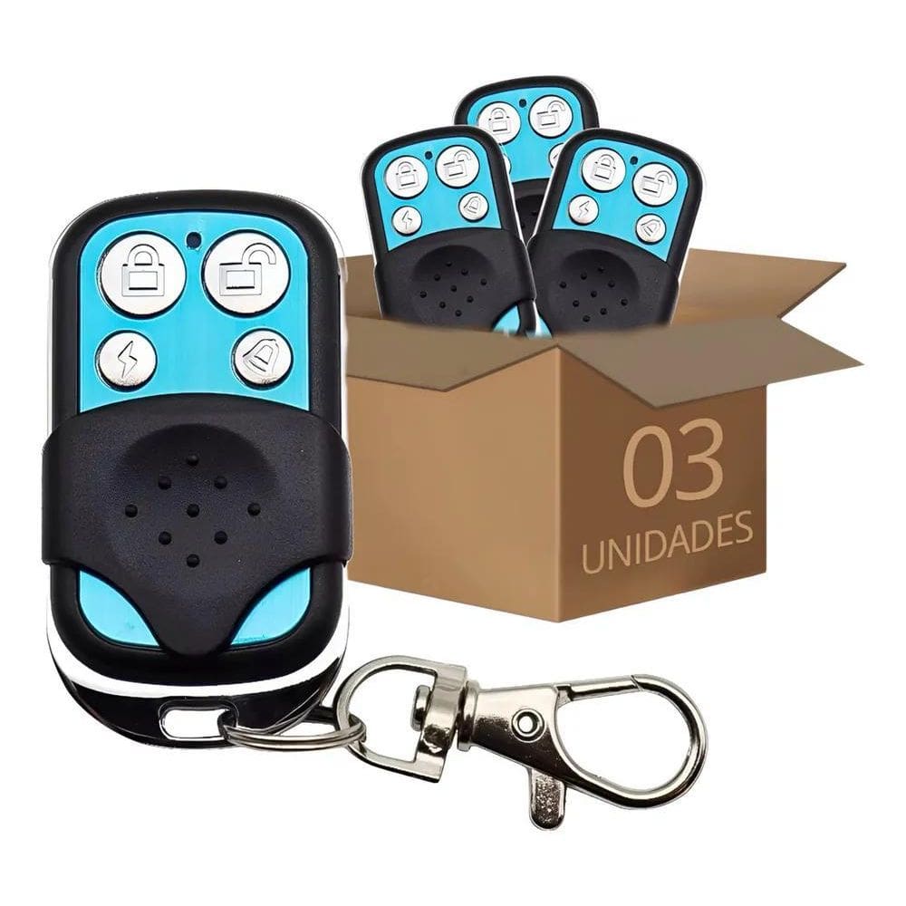 2X Kit 3 Controle Portão Universal 433Mhz Eletrônico Duplica