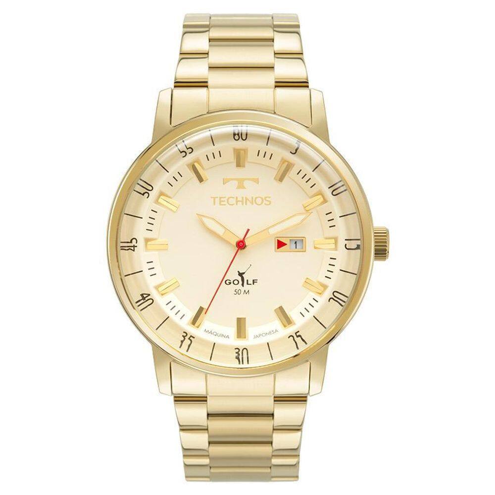 Relógio Technos 2115Lap/1Z Analógico Golf Dourado 2115Lap 1Z