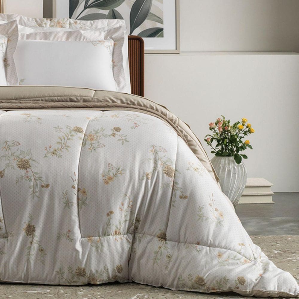 Edredom King 300 Fios Altenburg Floraline Acetinado