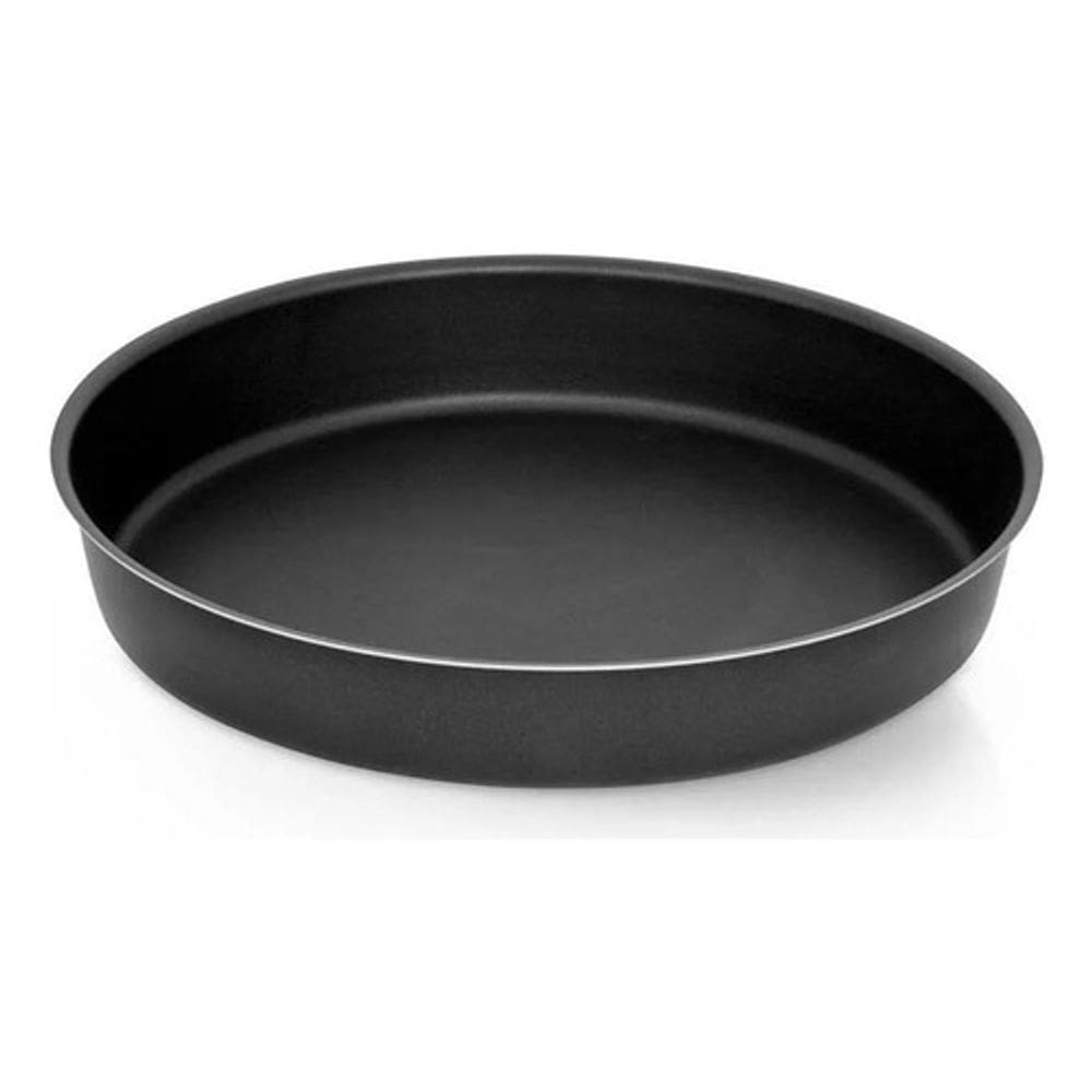 Assadeira Redonda Antiaderente 30cm - Preta - Nigro