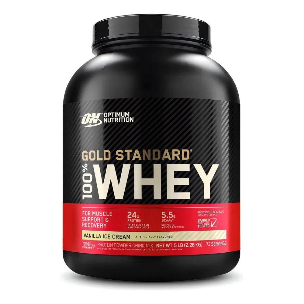 2X Gold Standard Whey Protein Baunilha 2,27Kg Optimum Nutrit