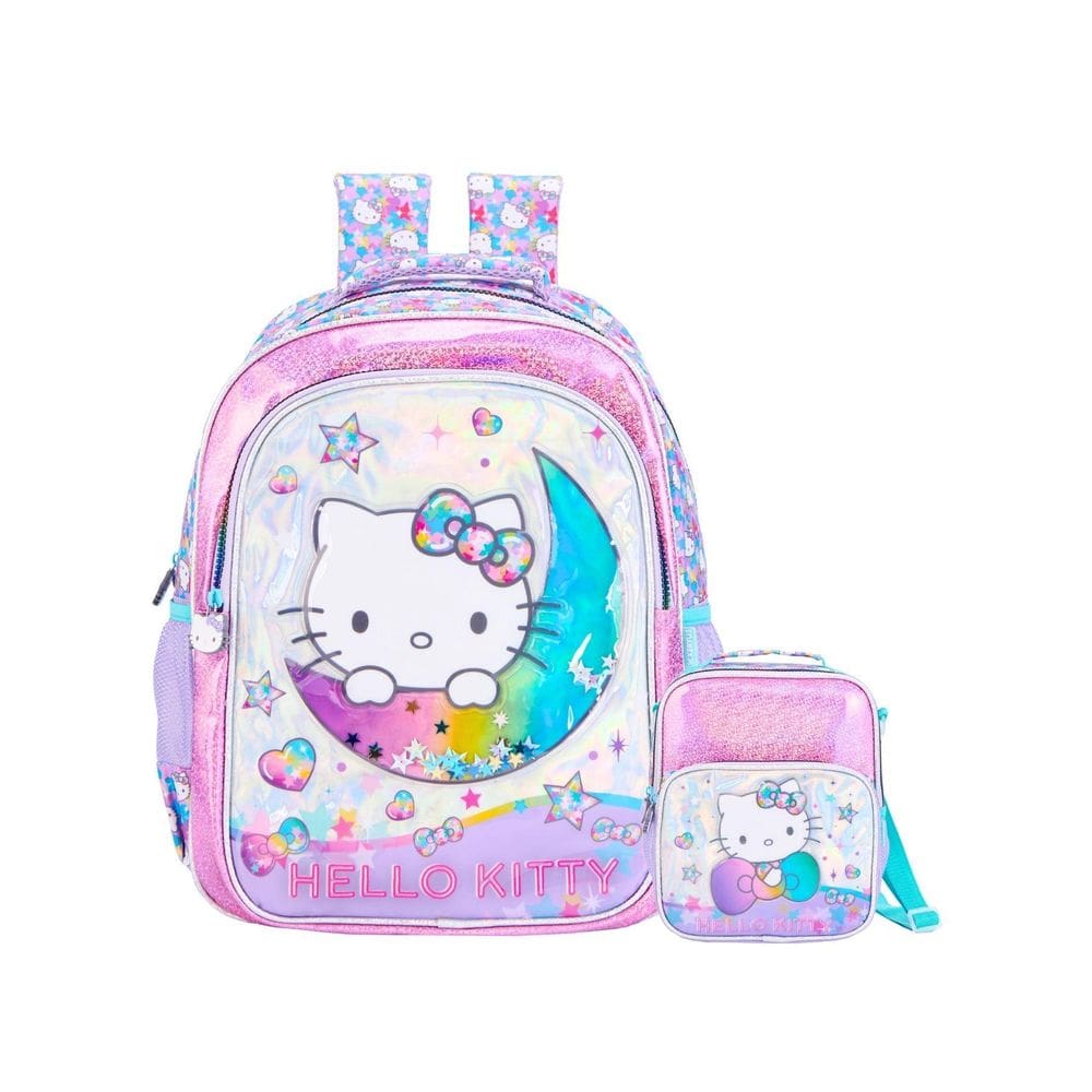 Kit Hello Kitty Mochila De Costas + Lancheira Grande Luxo