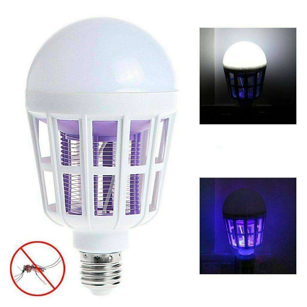 Lâmpada Armadilha Uv Led Mata Mosquitos Pernilongos