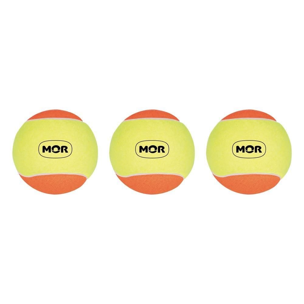 Bola De Beach Tennis Mor Pack 3 Bolinhas Amarelo com Laranja