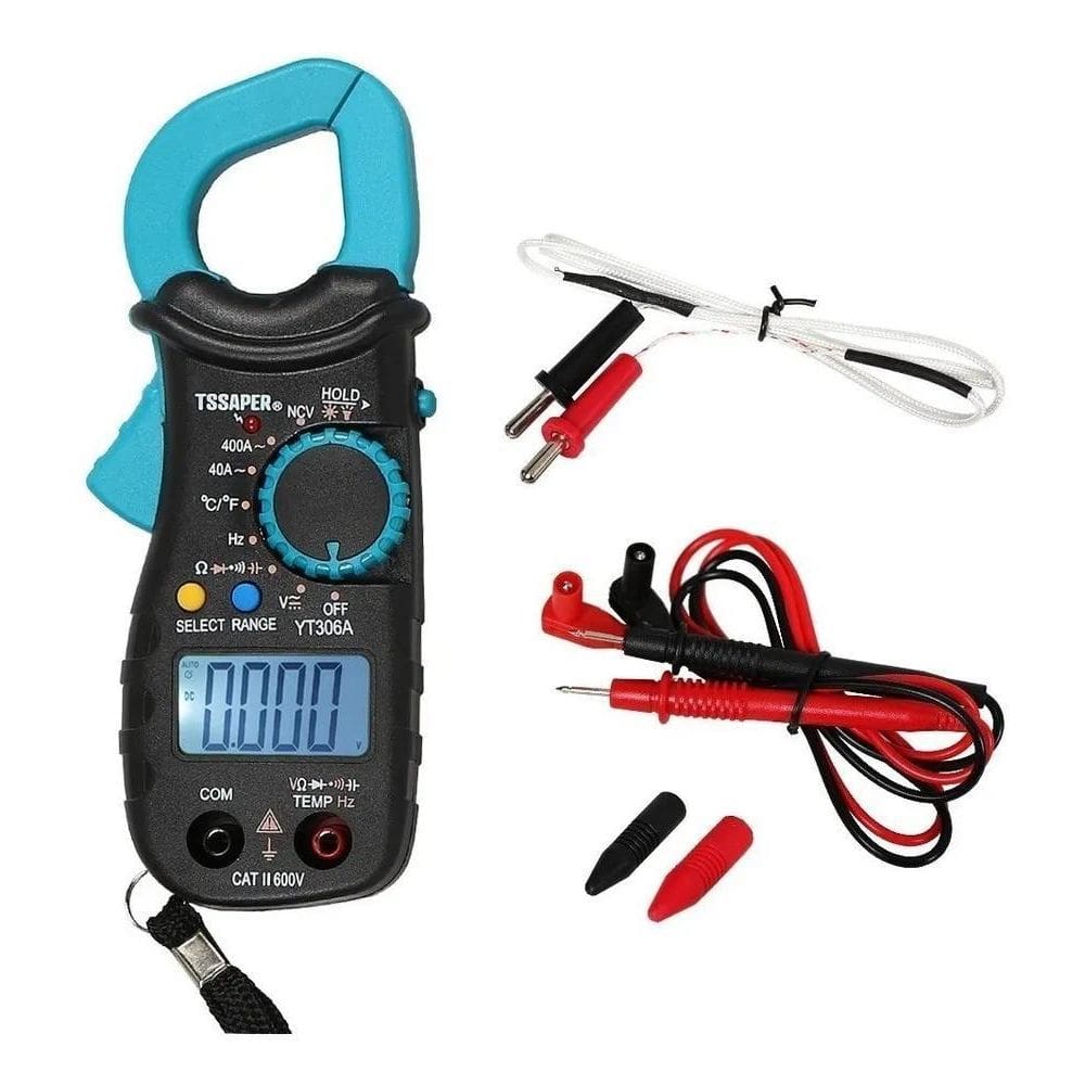 2X Alicate Amperímetro Digital 400A 600V Tssape