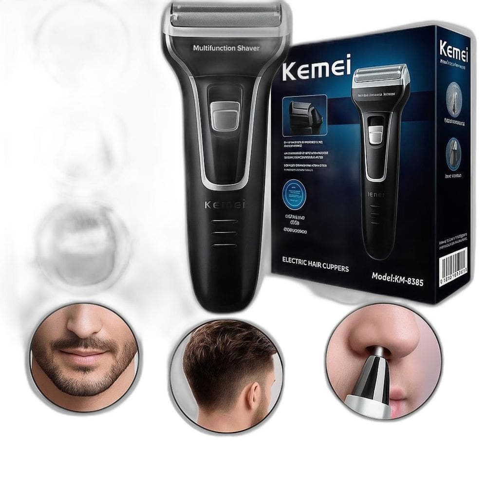 Máquina De Cortar Kemei 3 Em 1 Recarregável