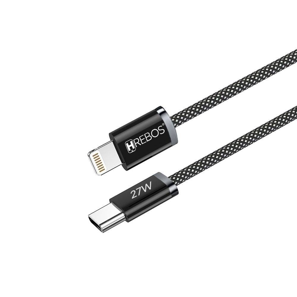 Cabo Pure Charge Usb-c Lightning 27w 1,5m Preto Cb-385i Preto