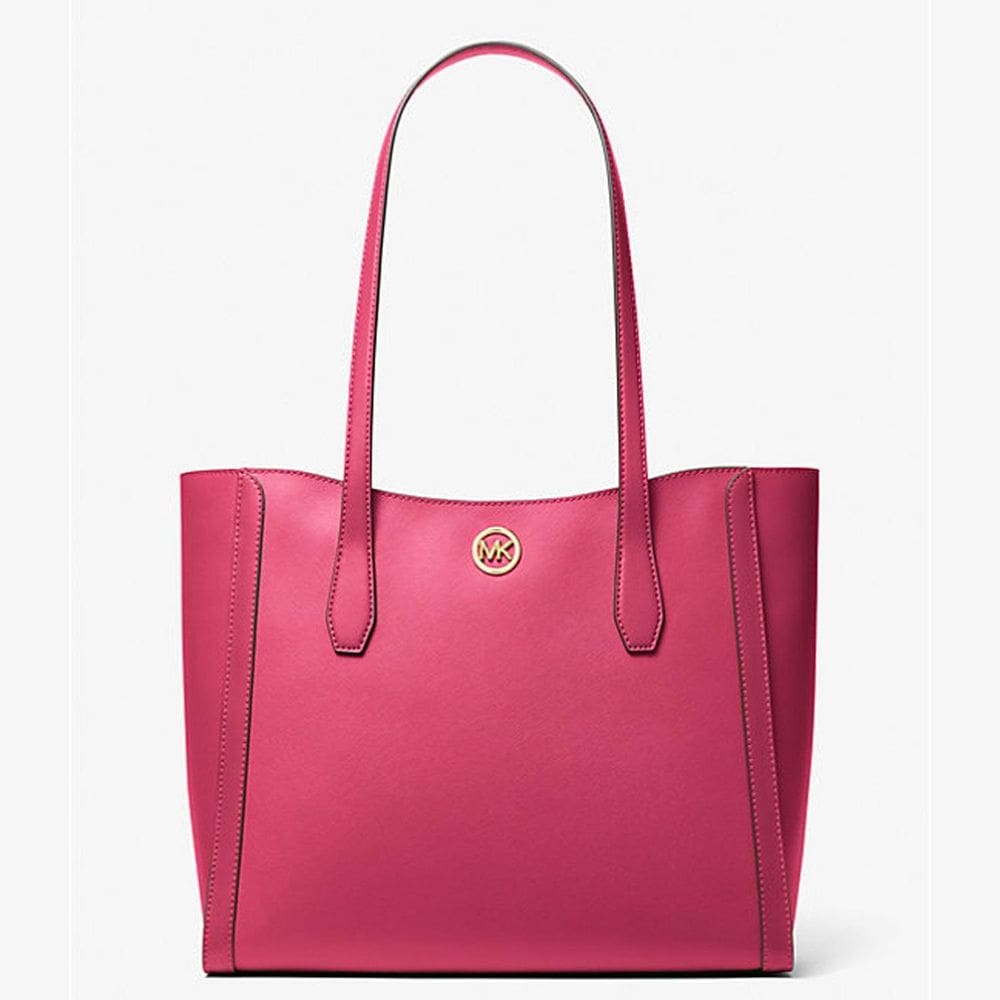 Bolsa De Ombro Michael Kors Leida Tote Grande Electric Pink