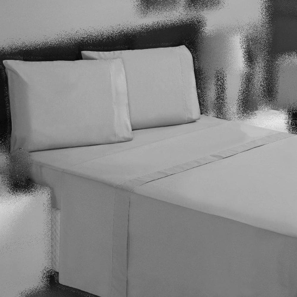 Jogo Cama Solteiro 3P Lençol + Fronha 100% Algodão Percal