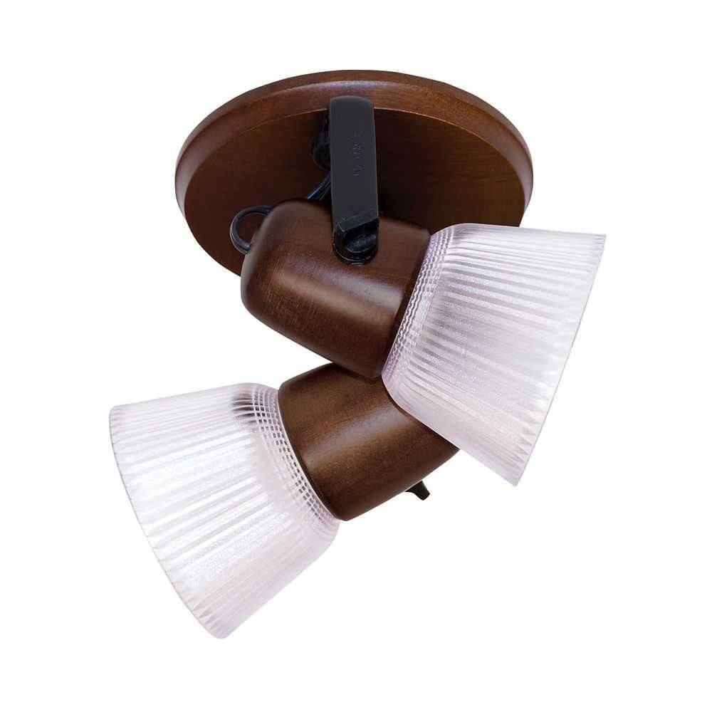 Spot Country Envelhecido Com Tulipa 2 Lâmpadas 012E - Luminárias Müller