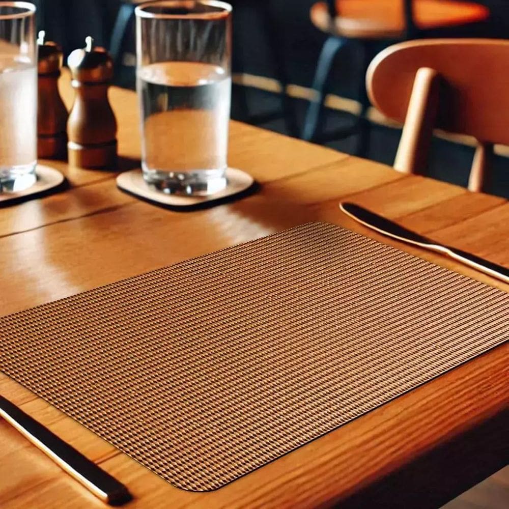 8 Jogo Americano Pvc Antiderrapante Resistente New Flex Ca