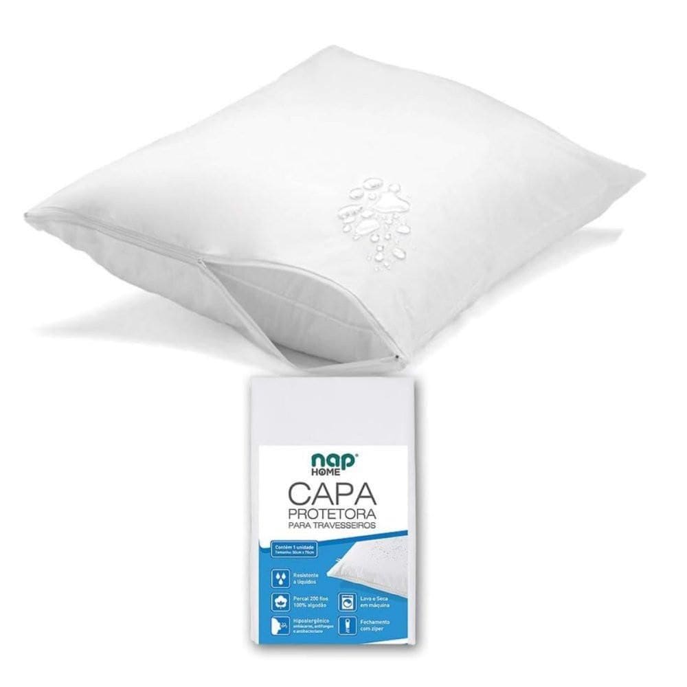 Kit 4 Capas Protetoras De Travesseiro 200 Fios