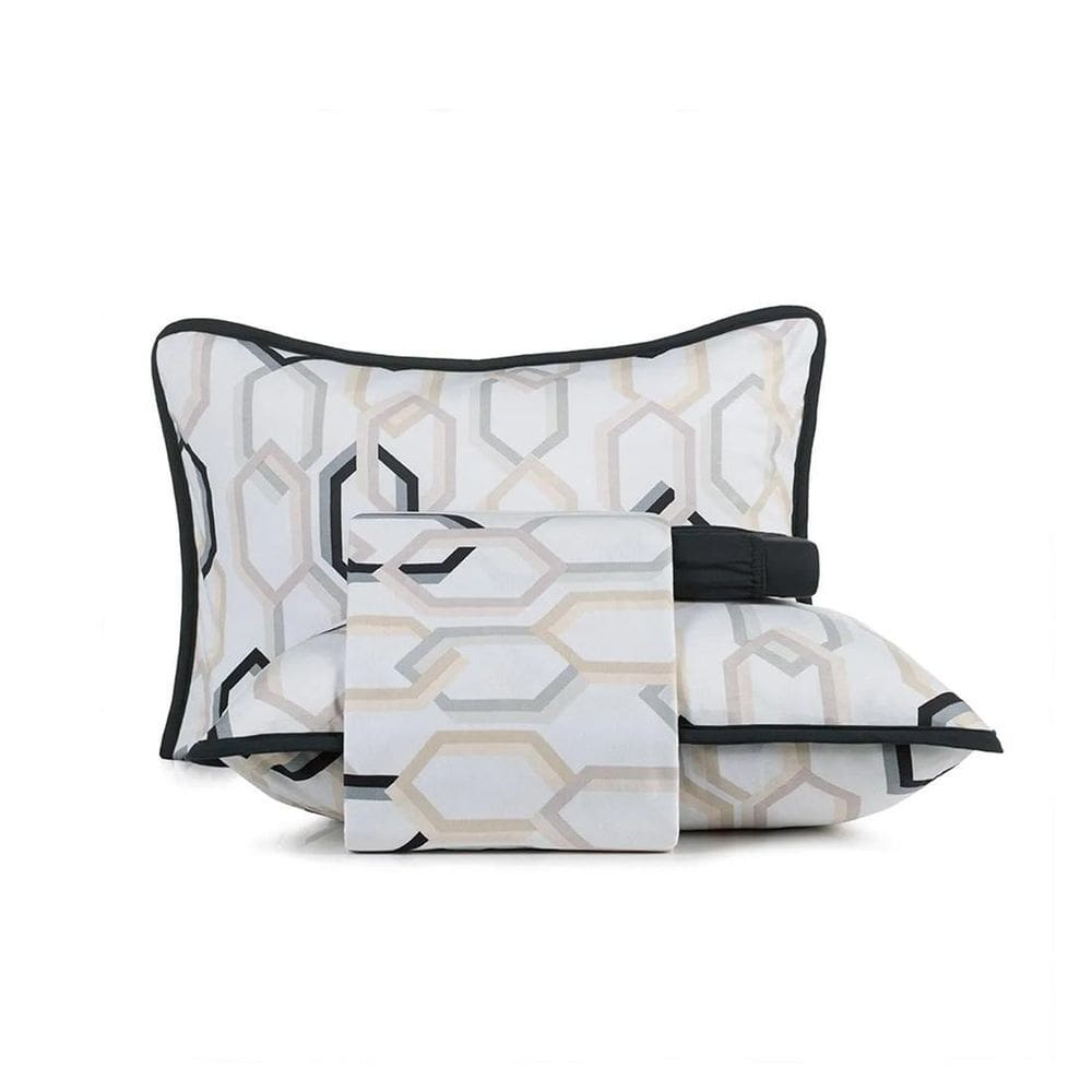 Jogo Cama King 4 Pcs Malha Algodão Lins Altenburg