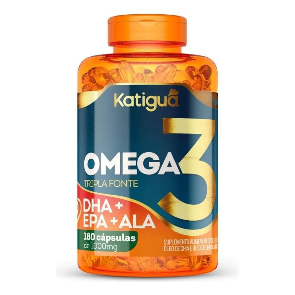 2X Ômega 3 1000Mg 180 Capsulas Tripla Fonte Katigua