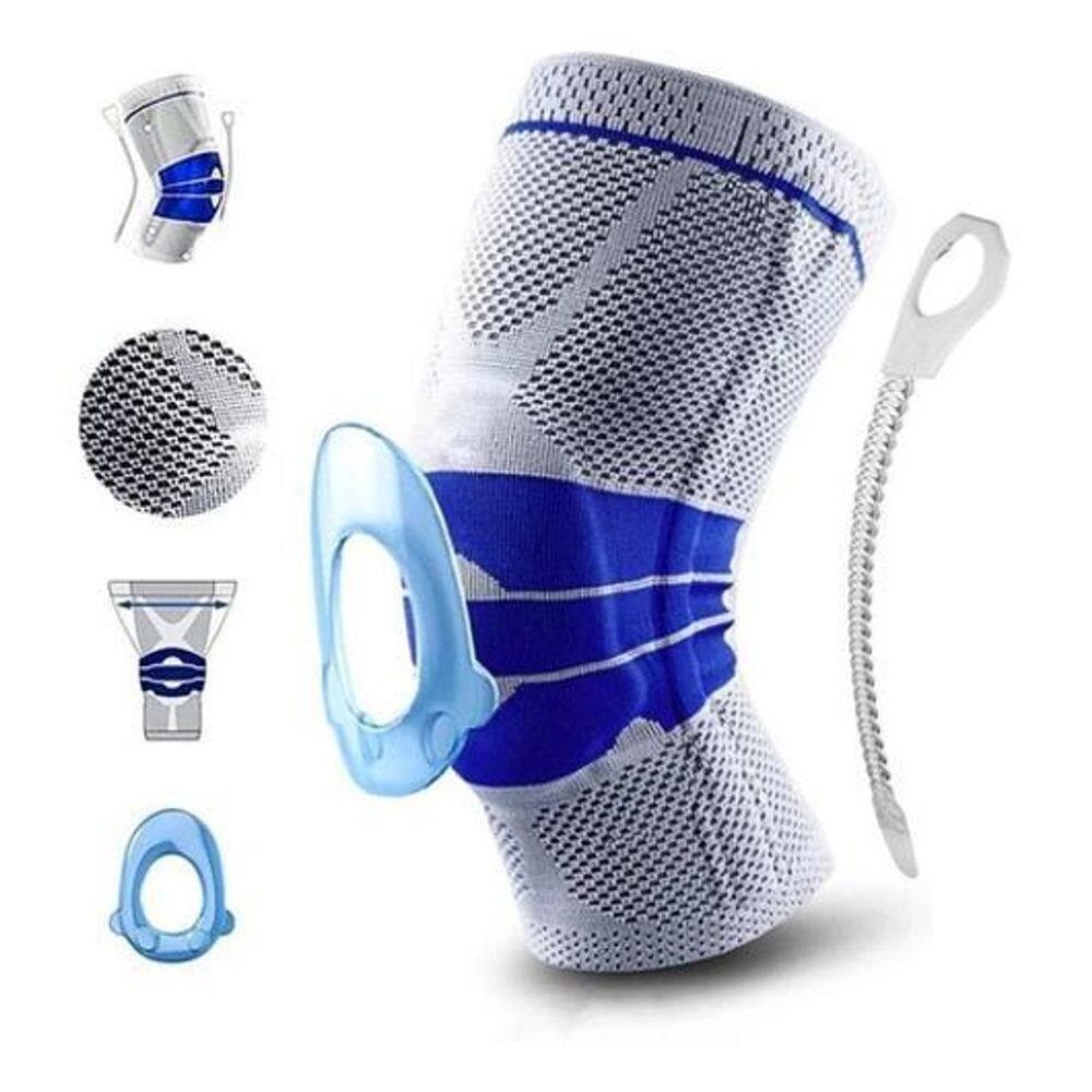 Joelheira De Compressão Com Silicone E Fio De Aço Patelar