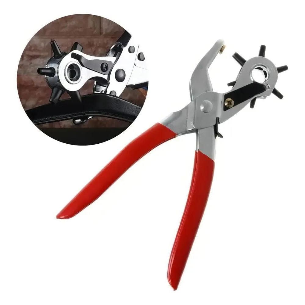 2X Alicate Furador Vazador De Couro 9 Polegada 6 Tamanhos Fu