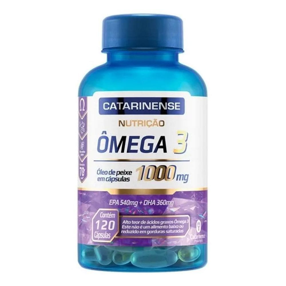 2X Ômega 3 1000Mg 120 Caps 100%  - Catarinense Pharm