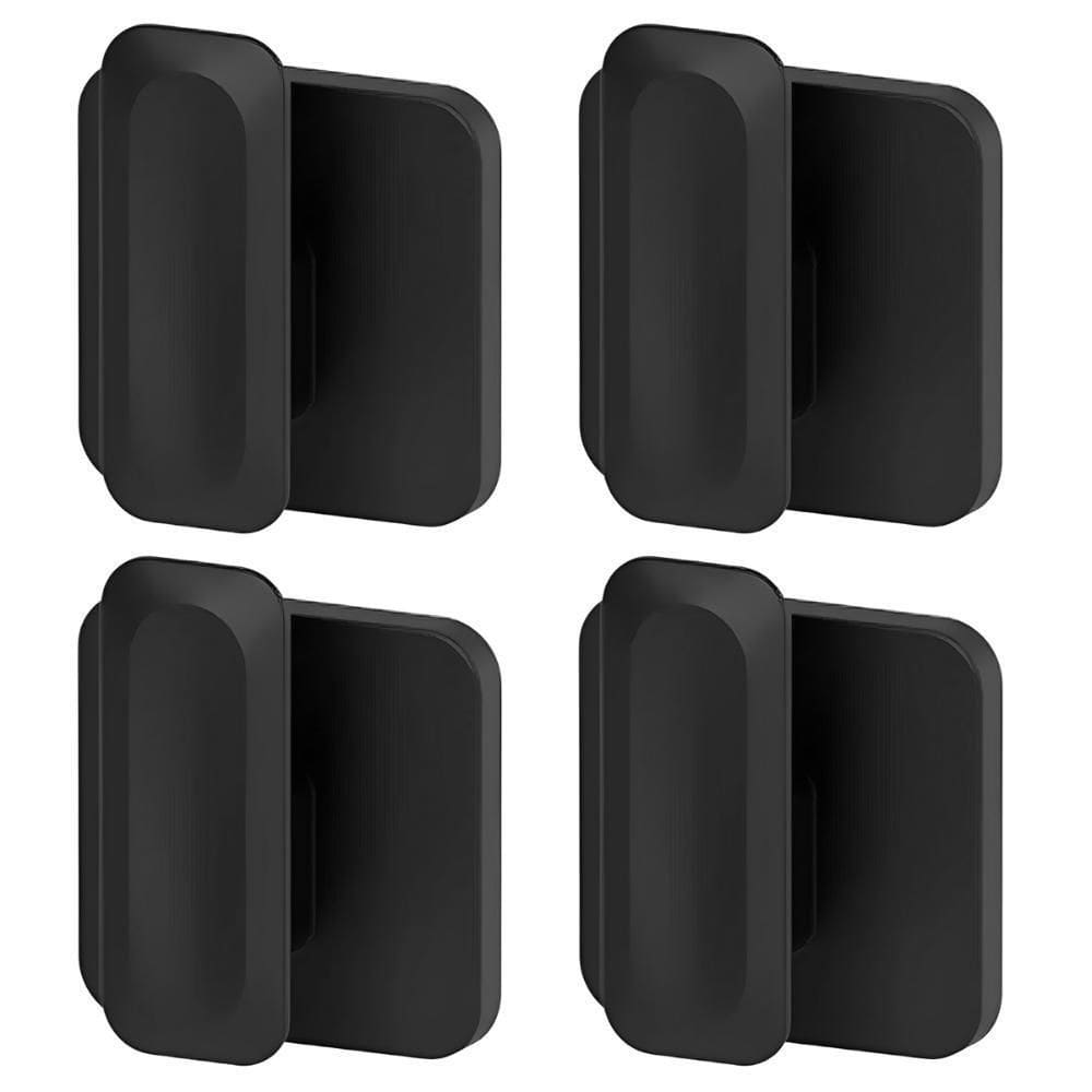 Kit 4X Gancho De Parede Sem Furos Roupas Toalha Ou Preto