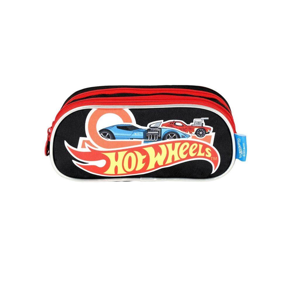 Estojo Escolar Penal Triplo Hot Wheels Et49985