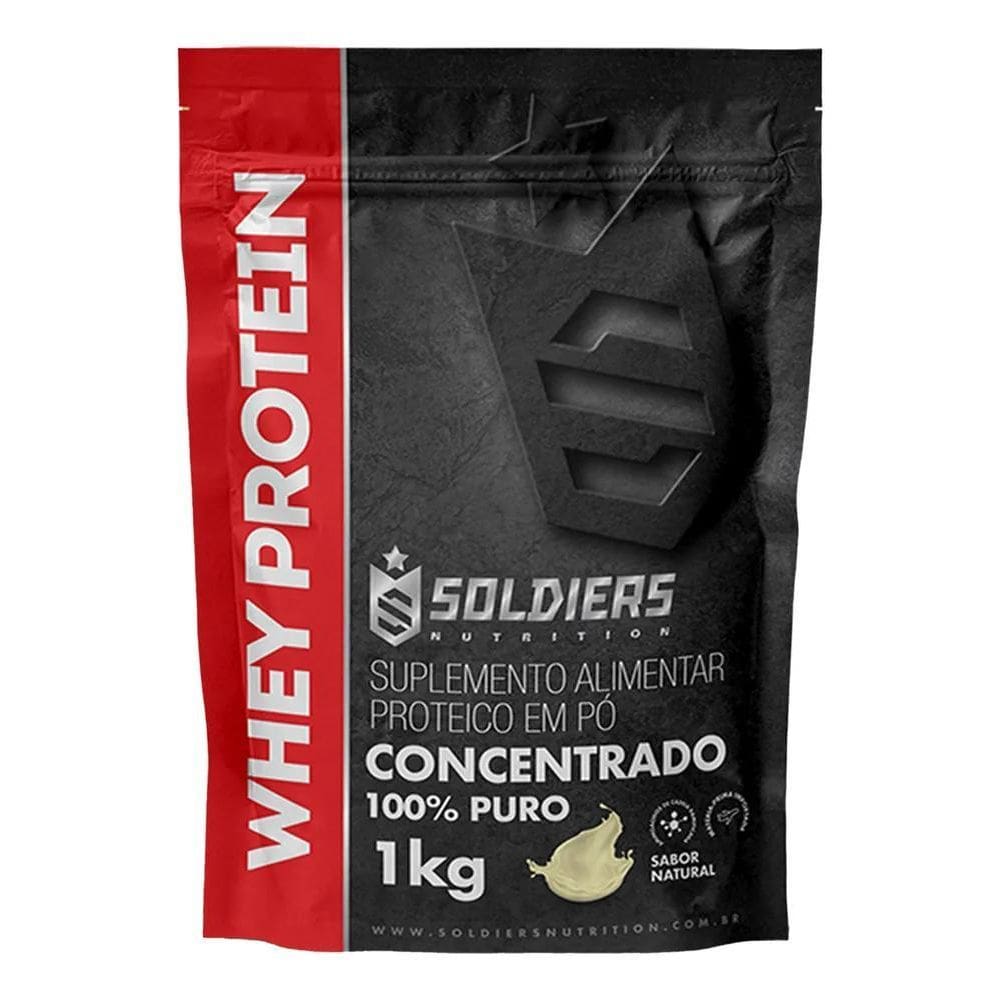 2X Whey Protein Concentrado 1Kg Sabor Natural 100% Puro Impo