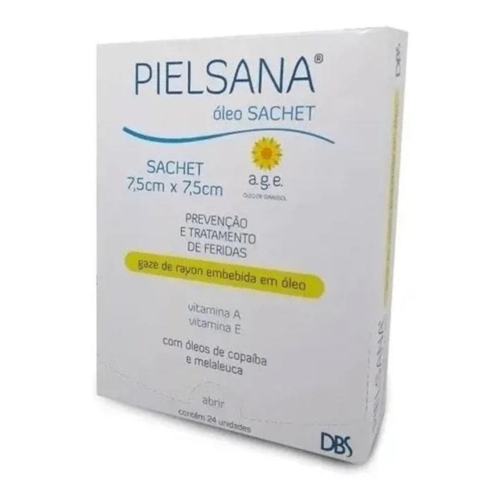 2X Curativo Gaze De Rayon Pielsana 7,5 X 7,5Cm C/24 Unidades