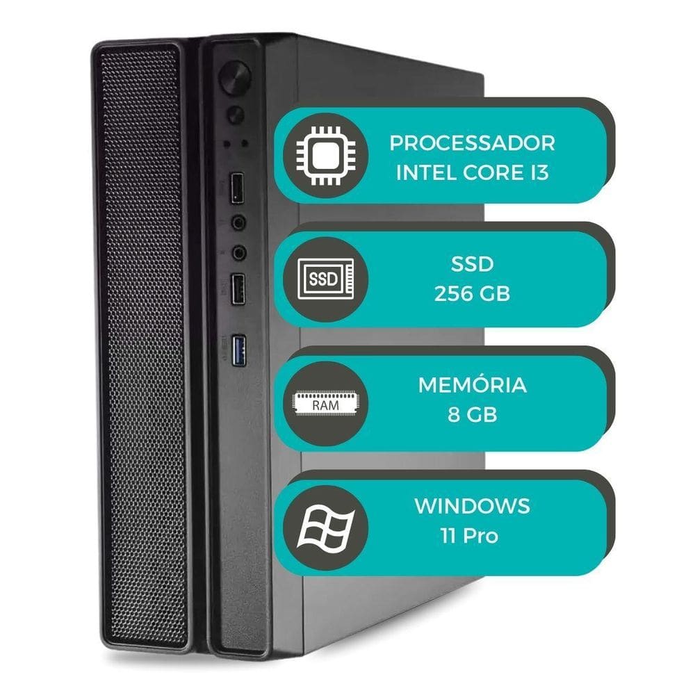 Computador Slim Multipc I3 6 Geração 8Gb Ssd 256Gb Win11