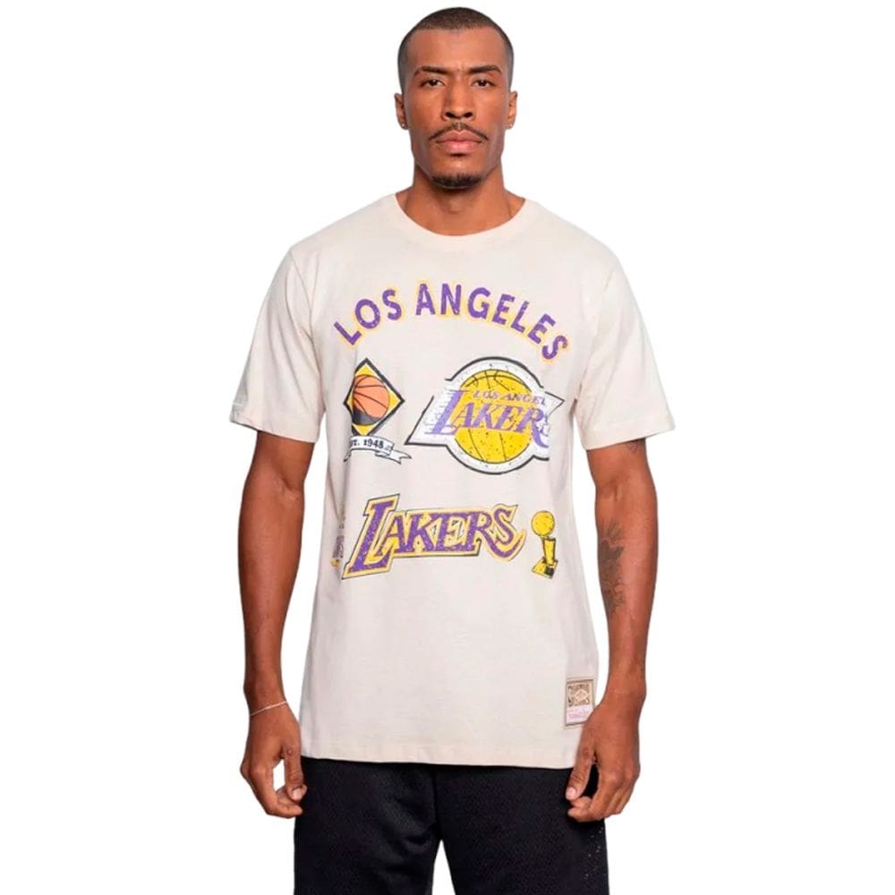 Camiseta Mitchell & Ness Masculina NBA Legacy Lakers