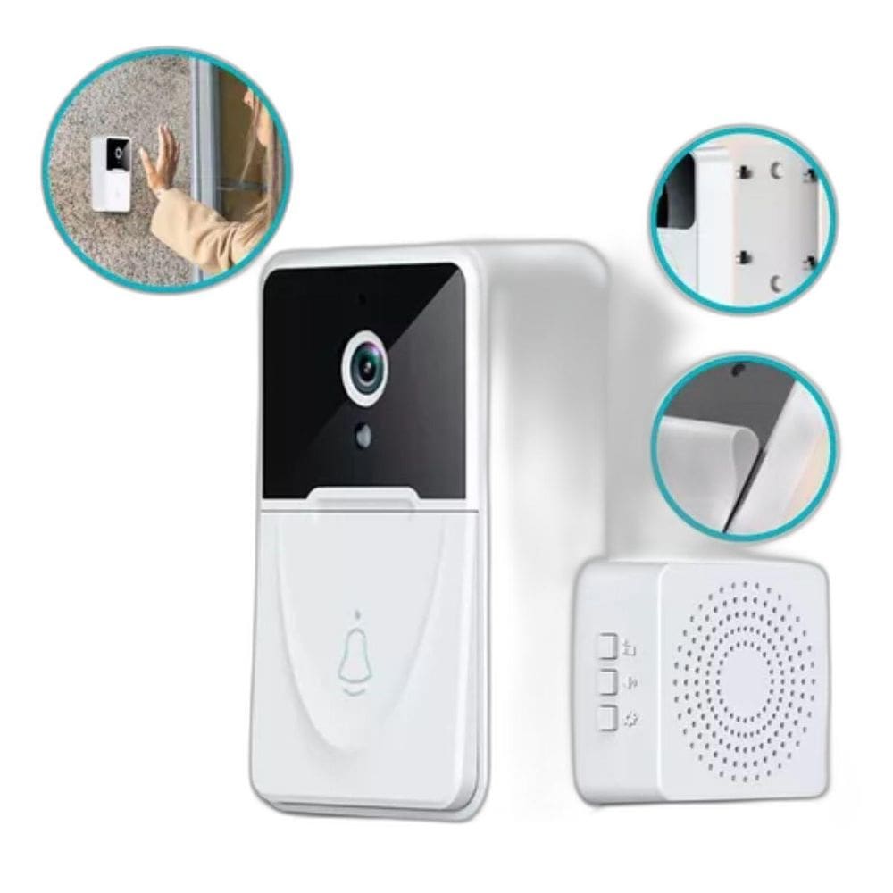 Campainha Inteligente Com Câmera Wifi Hd Segurança