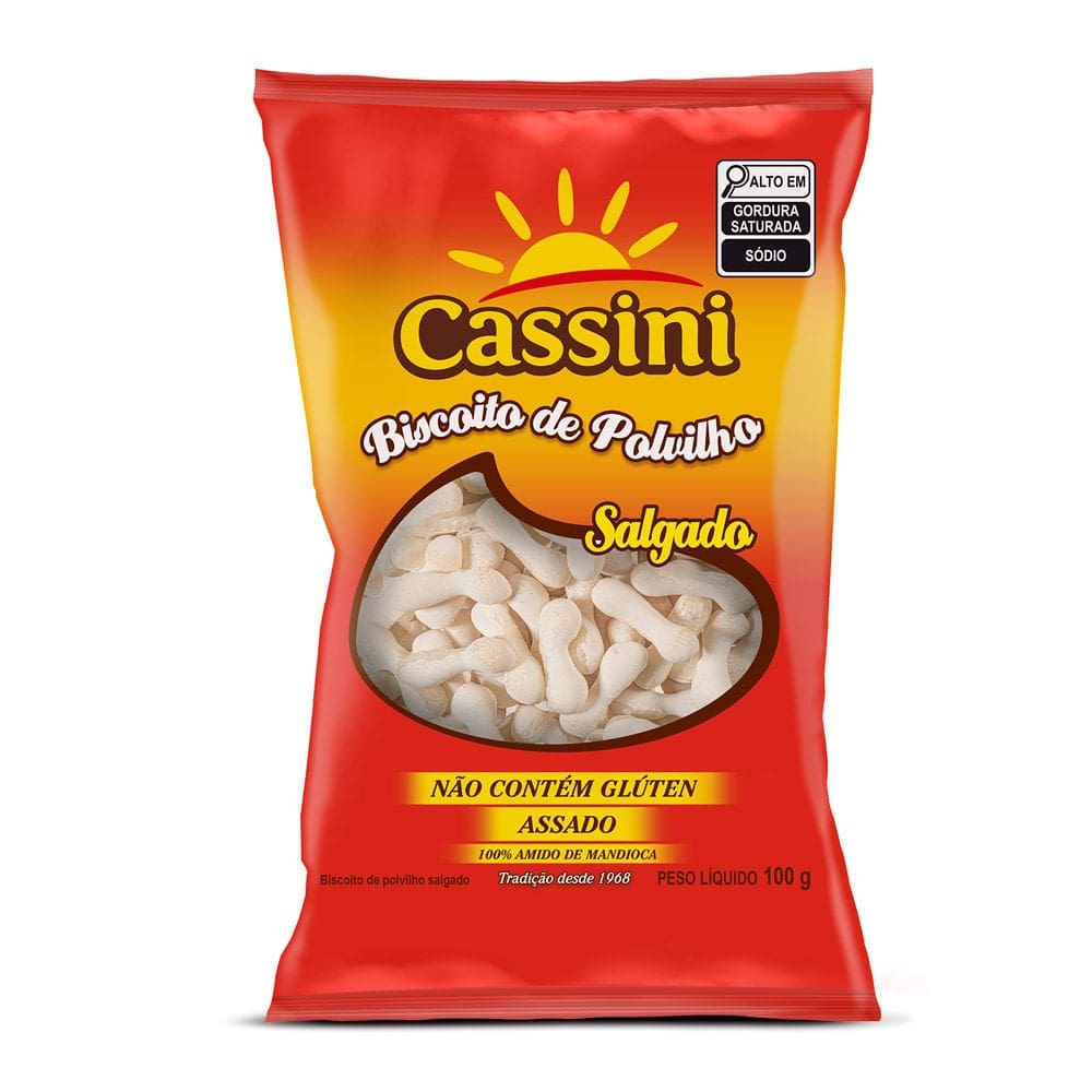 Biscoito de Polvilho Cassini Salgado Assado 100g