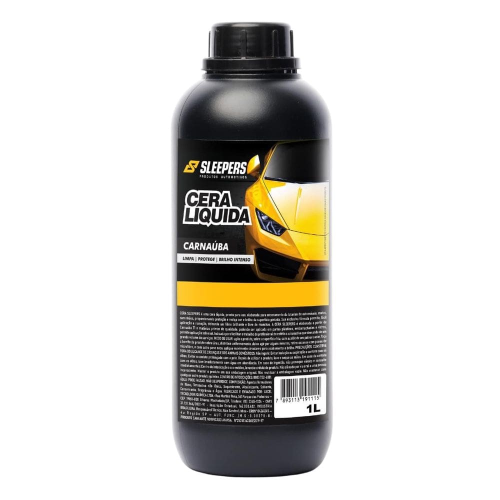 Cera Líquida Automotiva Carnaúba Brilho Intenso 1L