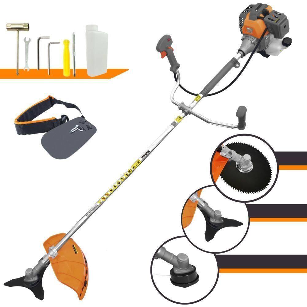 Roçadeira Tekna Lateral 52cc à Gasolina + Faca 80 Dentes