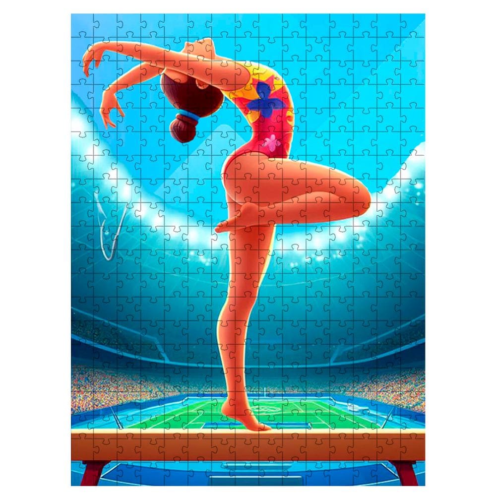 Quebra-cabeça Infantil Ginástica Olimpica Esportes 300 Peças em MDF