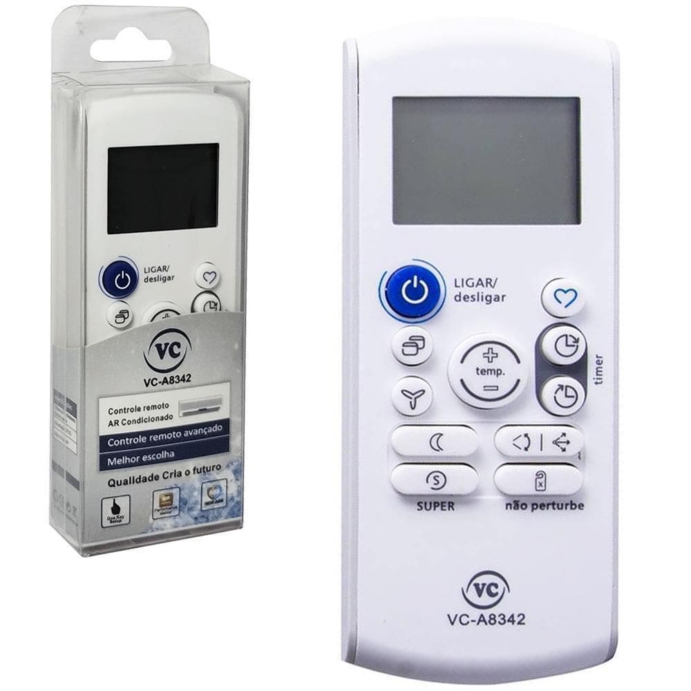 Controle Remoto Universal Para Ar Condicionado 14,5X5,5Cm