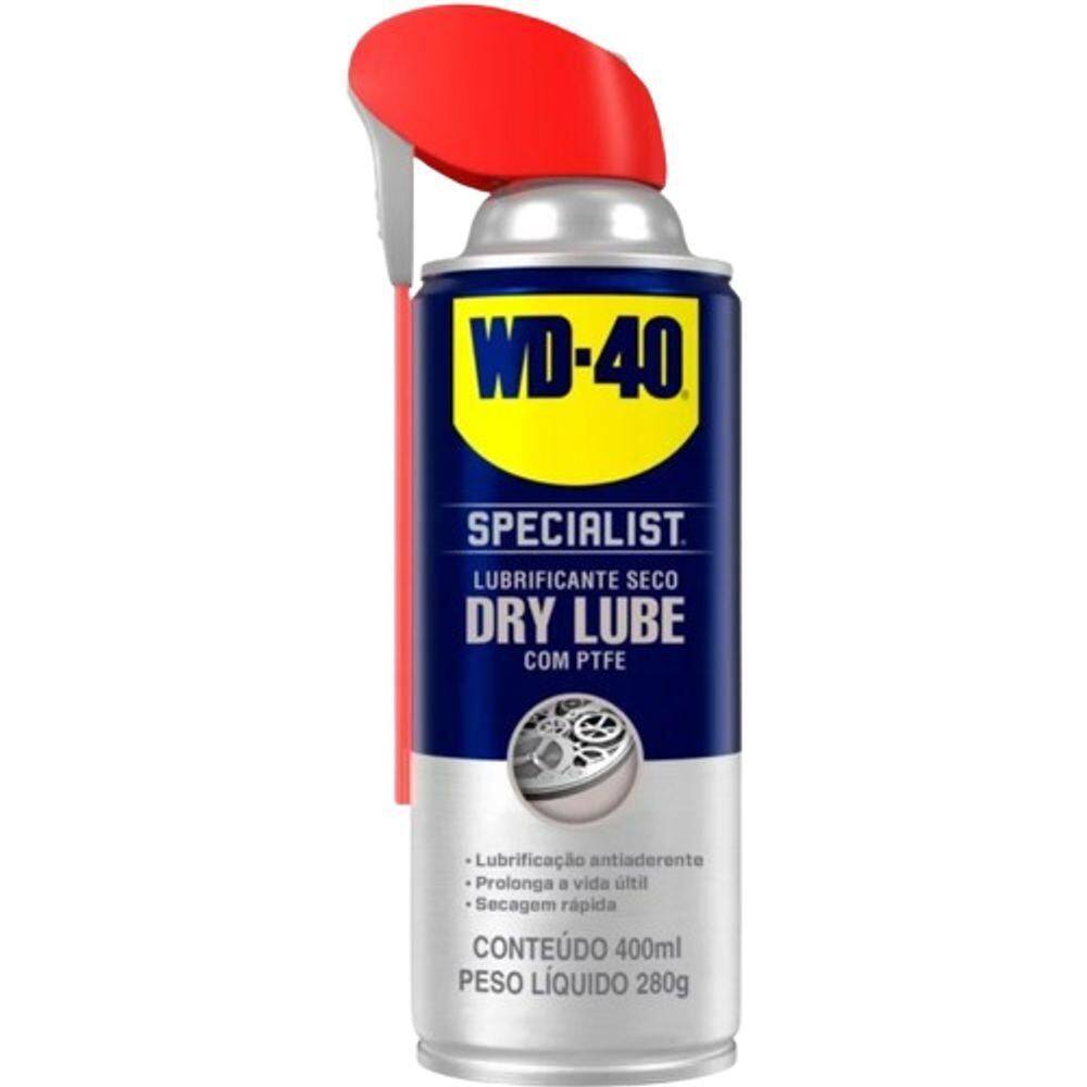 Lubrificante A Seco Spray Wd40 Dry Lube 400ml Ptfe