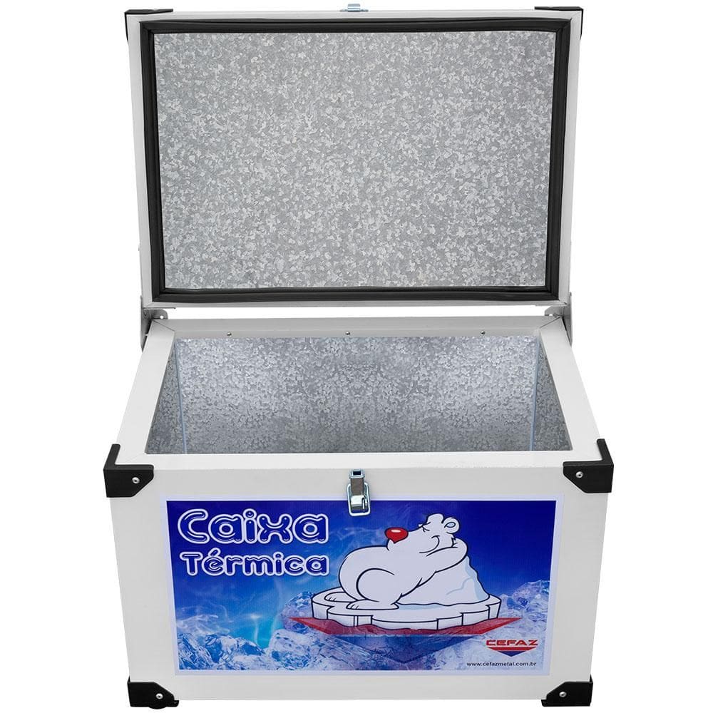 Caixa Térmica 35 Litros Galvanizada Cefaz com Válvula de Escoamento CTG-35