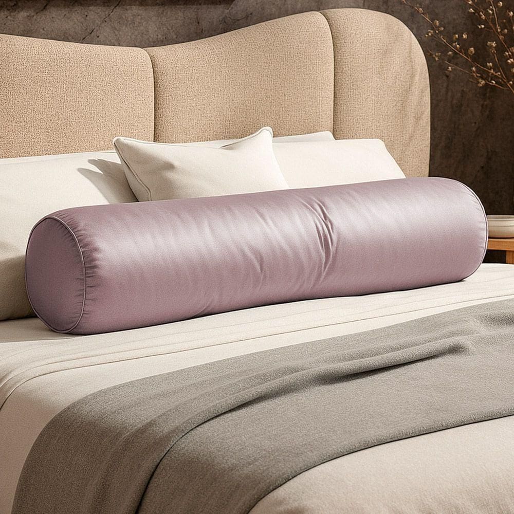 Almofada Travesseiro Bastão Tubo Rolo Dot 140cm Macia Veludo Rosé - Desk Design