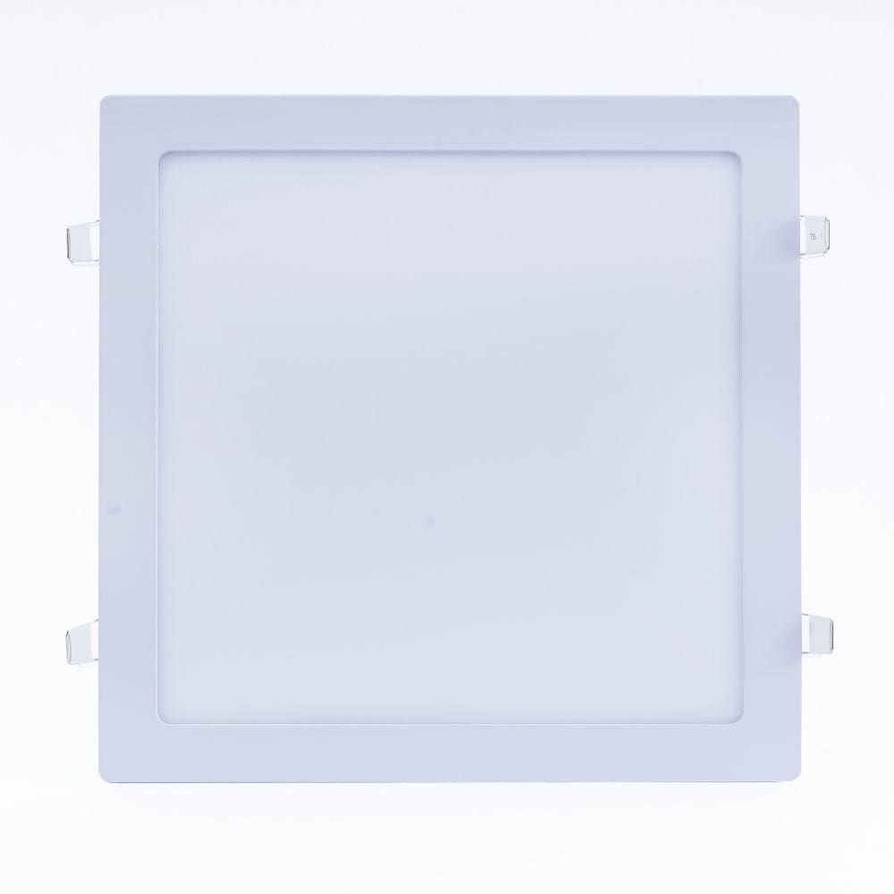 Plafon Led Sobrepor 6w Quadrado 3000k Branco Quente Bivolt -unidade