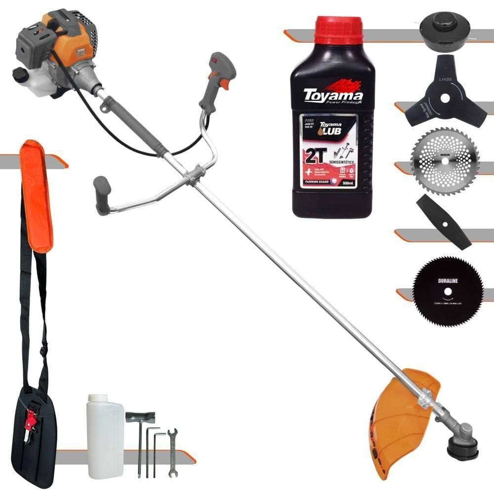 Roçadeira Tekna Rl520p 5 Opções De Cortes + óleo Toyama