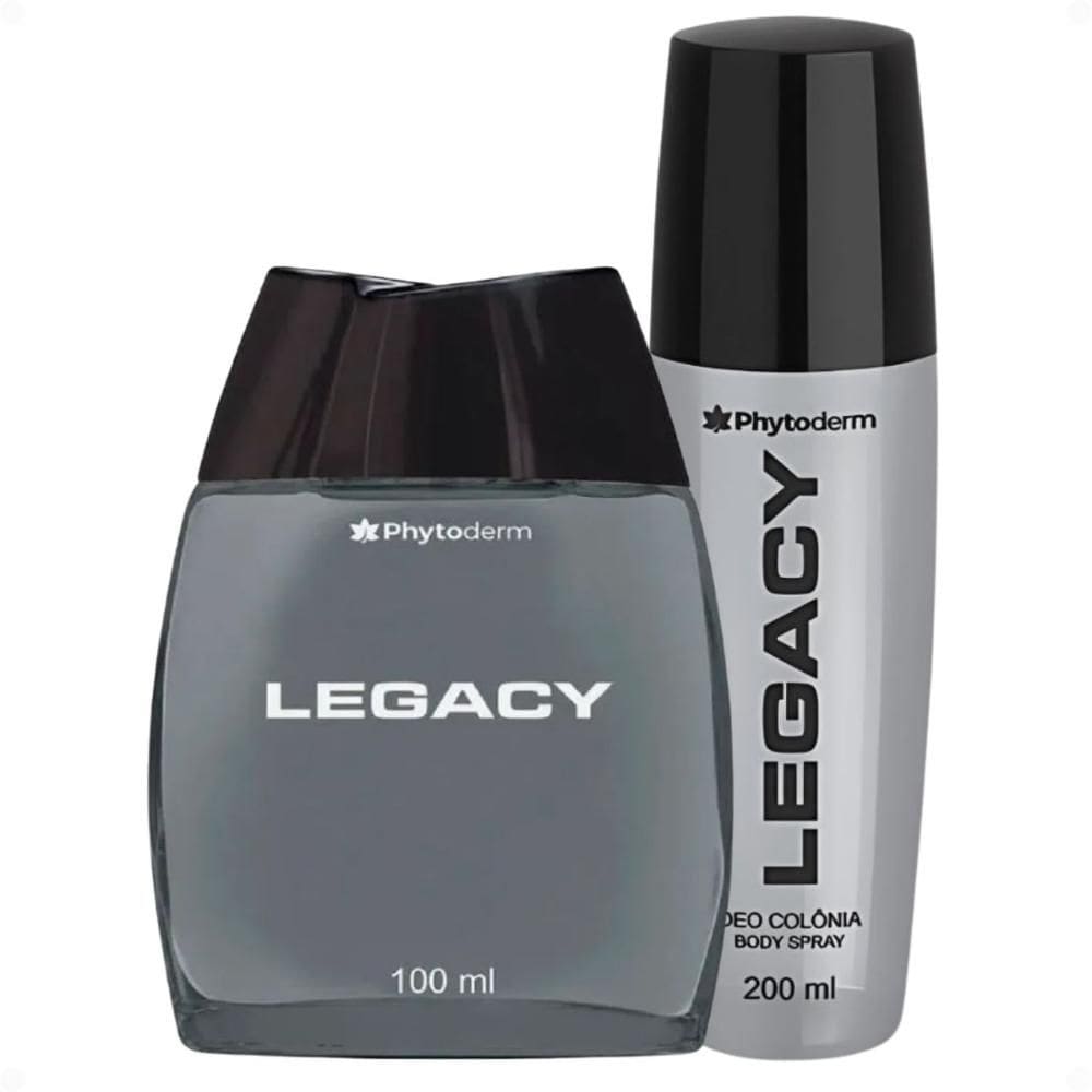 Kit Phytoderm Legacy: 1 Deo Colônia 100ml e 1 Deo Colônia Body Spray 120ml
