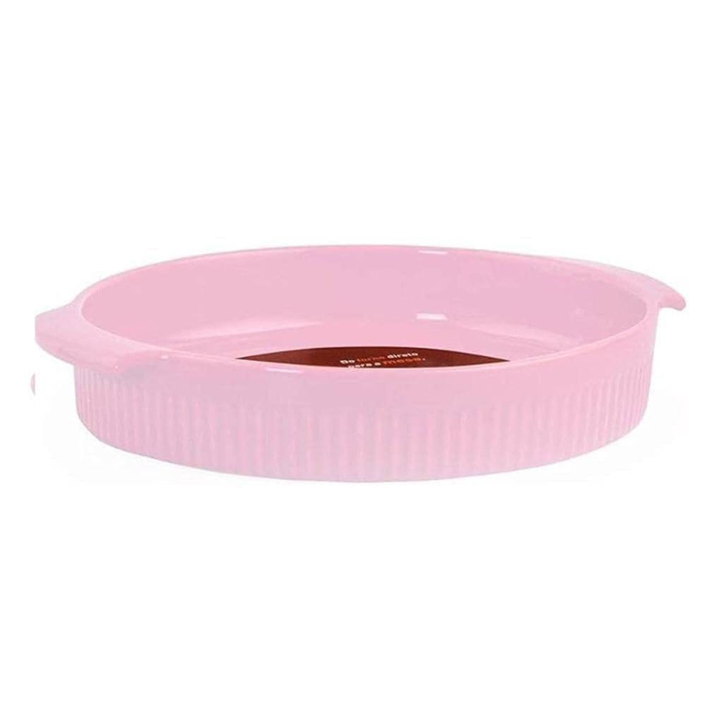 Forma Redonda 25 cm Rosa com 1,27 Litros Germer Porcelanas