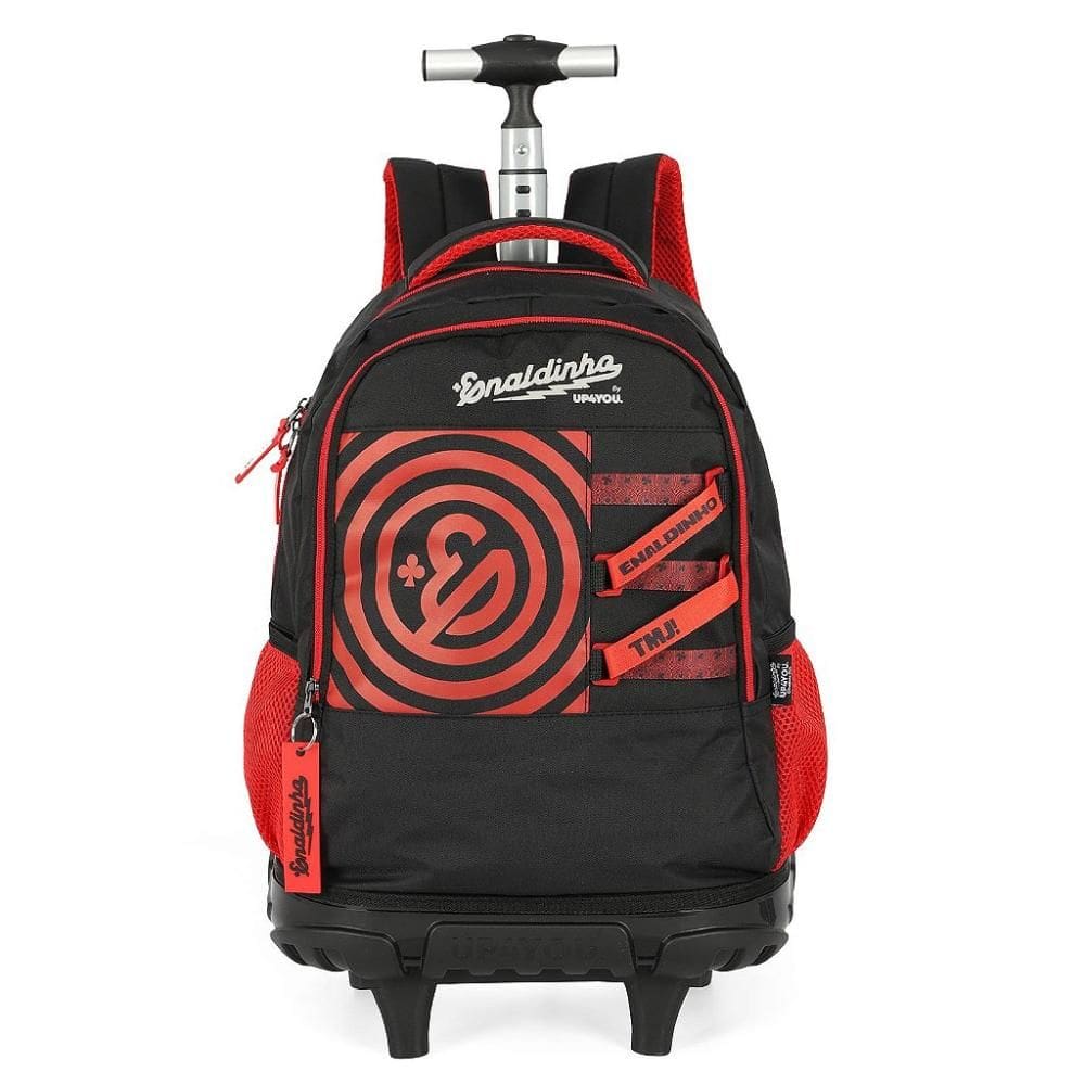 Mochila de Rodinhas Com Alça Luxcel By Enaldinho Vermelho